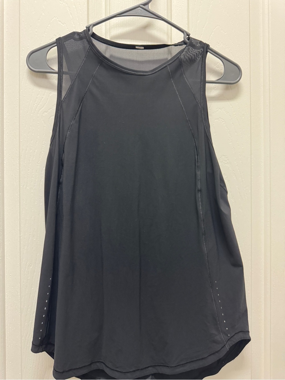 lululemon athletica Black Mesh-Panel Performance Tank